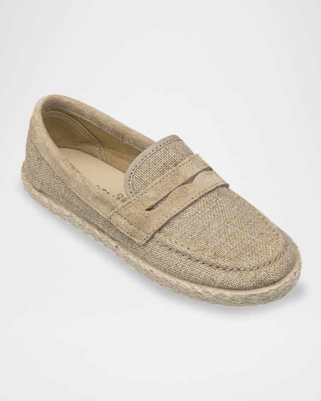 Boy's Espadrille Linen Loafers, Baby/Toddlers/Kids